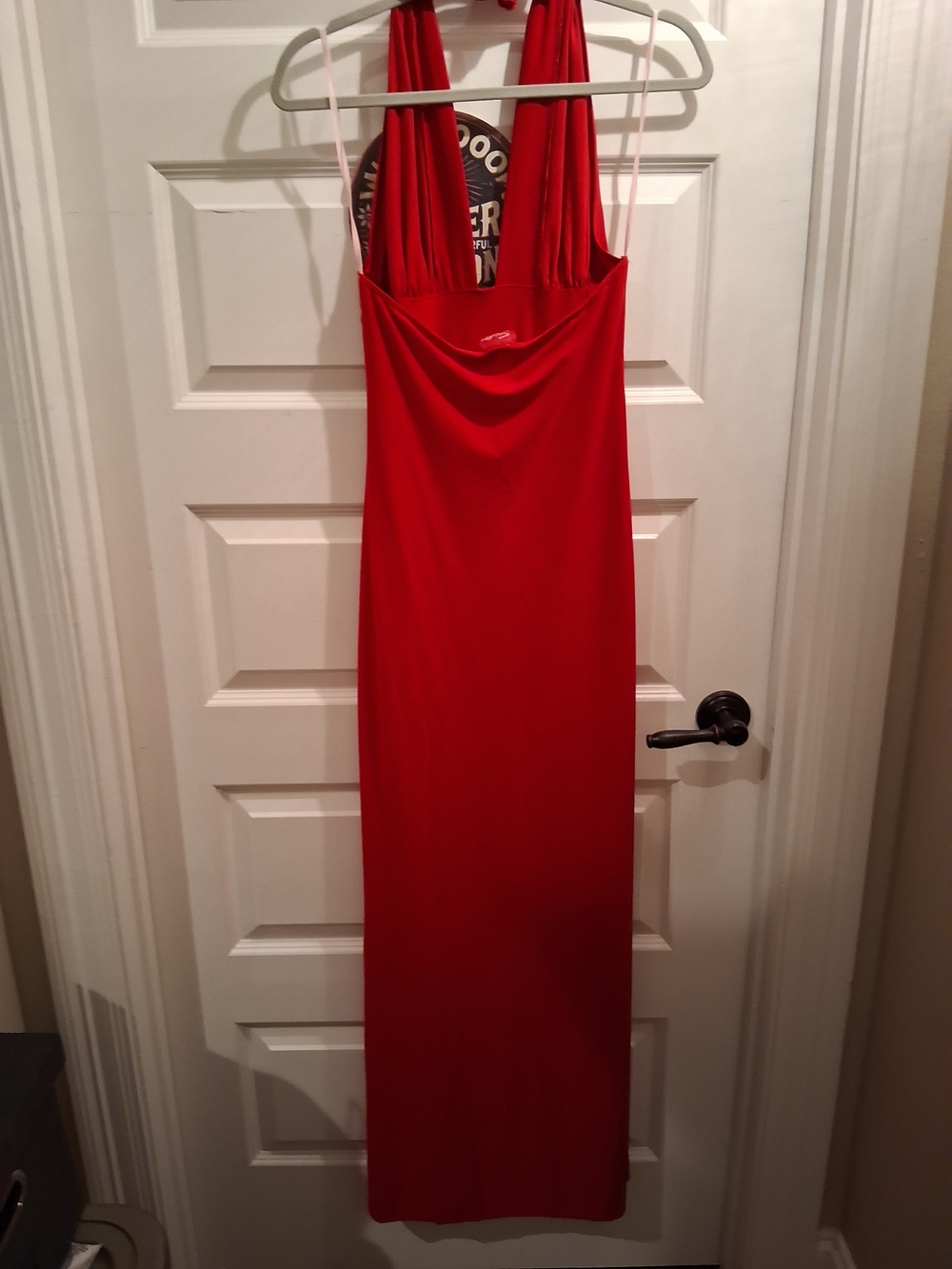 Sabora Dress Red With Ruching - Picture 11 of 16